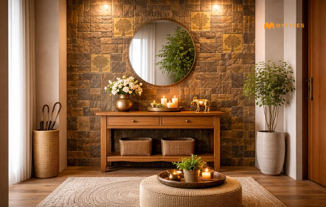Stone Cladding in Living Room